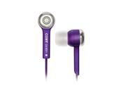 COBY CV E52 PUR 3.5mm Connector Canal Jammerz Isolation Stereo Earphone Purple