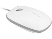 macally BUMPER MOUSE White Wired Optical Mouse