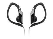 Water Resistant Sports Clip Earbud Headphones RP HS34 K Black