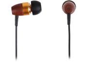 Rosewill Brown Gold Canal High Fidelity Passive Noise Isolating Rosewood Earbuds RHTS 11002