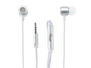 Rosewill E 210 WH White Passive Noise Isolating Earbuds with Mic Control Button for Smartphones 3.5mm Connector Retail