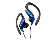 JVC HA EB75 In Ear Blue Ear Clip Headphone For Light Sports With Bass Enhancement