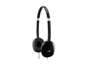 JVC Black HA S160B Supra aural Flats Lightweight Headband Headphone Black