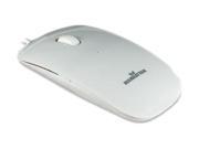 Manhattan 177627 White Wired Optical Silhouette Mouse