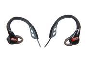 Polk Audio UltraFit 1000 In Ear Sports Headphones with iPod iPhone Control and Mic Black Red