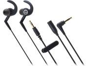 Audio Technica ATH SPORT3 SonicSport In ear Headphones Black