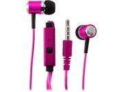 Sentry Pink HPS HM373 MicBuds Metal Stereo Ear Buds With Built In Mic