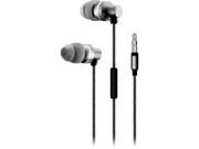 Sentry Black HA200 Premium Stereo Earbuds with Mic and Case