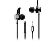 Sentry Black HA300 Sport Earbuds with Mic and Case