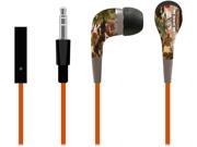 Sentry Black Orange HM905 Stealth Earbuds stereo camouflage in ear buds with microphone