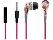 Sentry Black Pink HM906 Stealth Earbuds stereo camouflage in ear buds with microphone