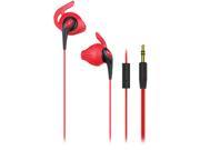iLuv Red ILVFITACTRUNRE Fitactrunsre Fitactive Run Earbuds With Microphone