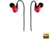 Optoma HEM2 RED 3.55mm Connector Reference class HI Res In ear Headphones Red