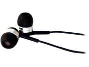 Rocksoul Black ER 102065BB Supra aural Isolating Stereo Ear Phone for iPod iPhone MP3 PC