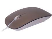 ROCKSOUL MS101007S Silver Wired Optical Mouse for Mac or PC White