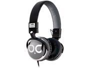 BellO Black Graphite Dark Chrome Color BDH821BKGP Circumaural Over the Head Headphones with Track Control and Microphone