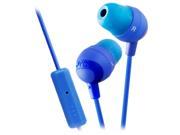 JVC Blue HAFR37A Marshmallow Inner Ear With Microphone Remote