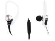 Fuji Labs White AUFJ SQWBS306WH Sonique SQ306 Premium Beryllium In Ear Bluetooth Headphones with In line Mic