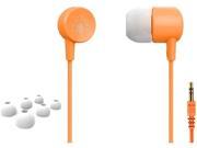 Fuji Labs Orange AUFJ SQWMS101OR Sonique SQ101 Designer In Ear Headphones with In line Mic
