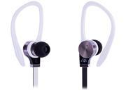 Fuji Labs White AUFJ PSQWTS306WH 2nd Gen Sonique SQ306 Premium Pure Titanium In Ear Headphones with In line Mic