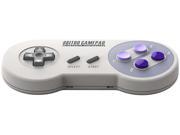 8bitdo snes30 SNES Bluetooth Controller for IOS Android and PC Gray