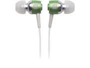 Earjax Green w Silver Accent BZ ETC74 0611 Tonic Series Earbuds