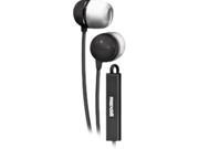 Maxell Black 190300WM Earbud with In Line Microphone and Remote for Mobile Phones