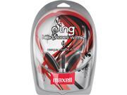 Maxell Red 196149 Sing Headphone wMIC