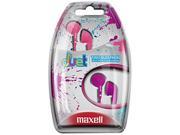 Maxell Purple 196155 Duet Earbuds Pink