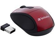 Verbatim 97540 Red RF Wireless Optical Mini Travel Mouse