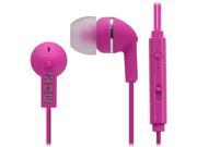 Moki Pink ACC HCBMP Noise Isolation Earbuds with microphone and control