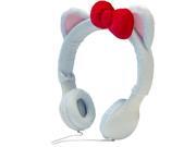 Mix Monster Headphones - White Kitty with Red Bow