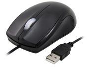 Insten 1042699 Black Wired Optical Scroll Wheel Mouse Compatible with PC Laptop Mac