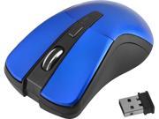 Insten 2018519 Blue RF Wireless Optical Mouse