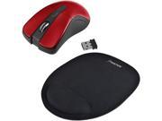 Insten 2075399 Red RF Wireless Optical Mouse