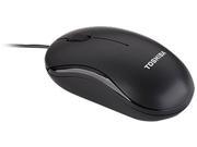 TOSHIBA Black Wired Optical Mouse