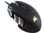 Corsair Gaming SCIMITAR RGB MOBA MMO Gaming Mouse Black Key Slider Mechanical Buttons 12000 dpi Multi color