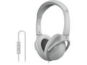 MQbix Gray MQHT560GRY L Circumaural EarFoam Palette High Performance Headphones with Mic