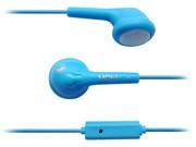 MQbix Blue MQGT25BLU L Earbud Flexible Gel Type Earphones with Mic