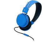 MQbix Blue MQHT570BLU Earfoam Layers High Performance Headphones with Mic