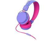 MQbix Purple MQHT570PUR Earfoam Layers High Performance Headphones with Mic