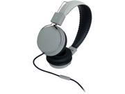 MQbix Gray MQHT570GRY Earfoam Layers High Performance Headphones with Mic