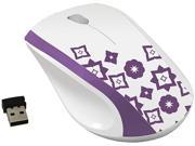 FileMate Imagine Series M2810 Wireless Standard Mouse White w Blue Lilac