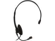FileMate 3FMH2101BK R H2101 Mono Headset with Microphone with Splitter 1 Female to 2 Male Ada