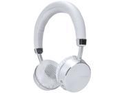 Fisher White FBHP300W Noise Isolating On Ear Bluetooth Headphones with Microphone