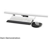 Fellowes 93841 Adjustable Keyboard Platform 20 1 4 x 11 1 8 Black Gray