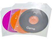 TekNmotion TM CLS100 Single CD DVD 100 Clear Plastic Sleeves