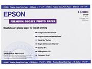 Epson S041290 Premium Photo Paper Ledger Tabloid 11 x 17 1 Each White Blue