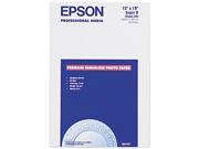 Epson S041327 Premium Photo Paper Super B 13 x 19 1 Each White Blue