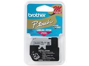 Brother P Touch M931 M Series Tape Cartridge for P Touch Labelers 1 2w Black on Silver